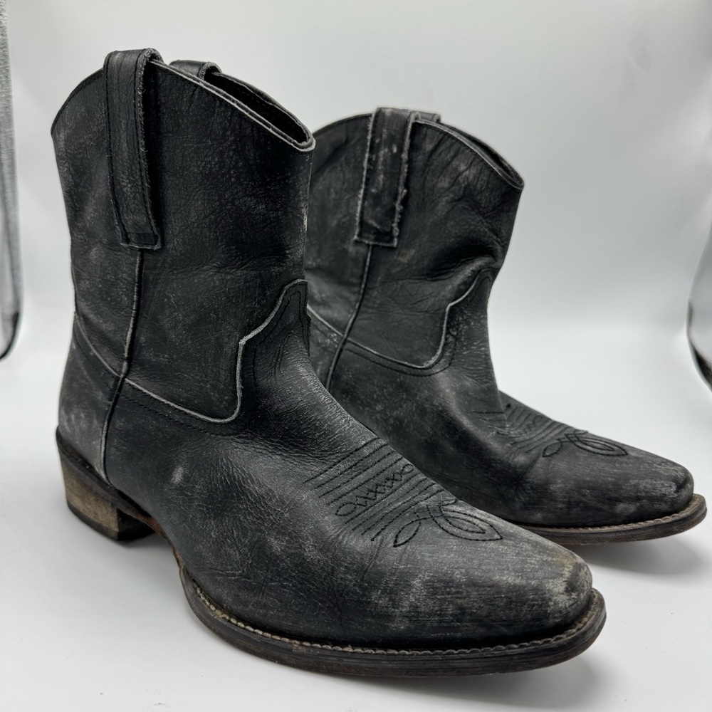 Roper Dusty Distressed Booties Women’s Size 9 Gray Western Ankle Boho Festival